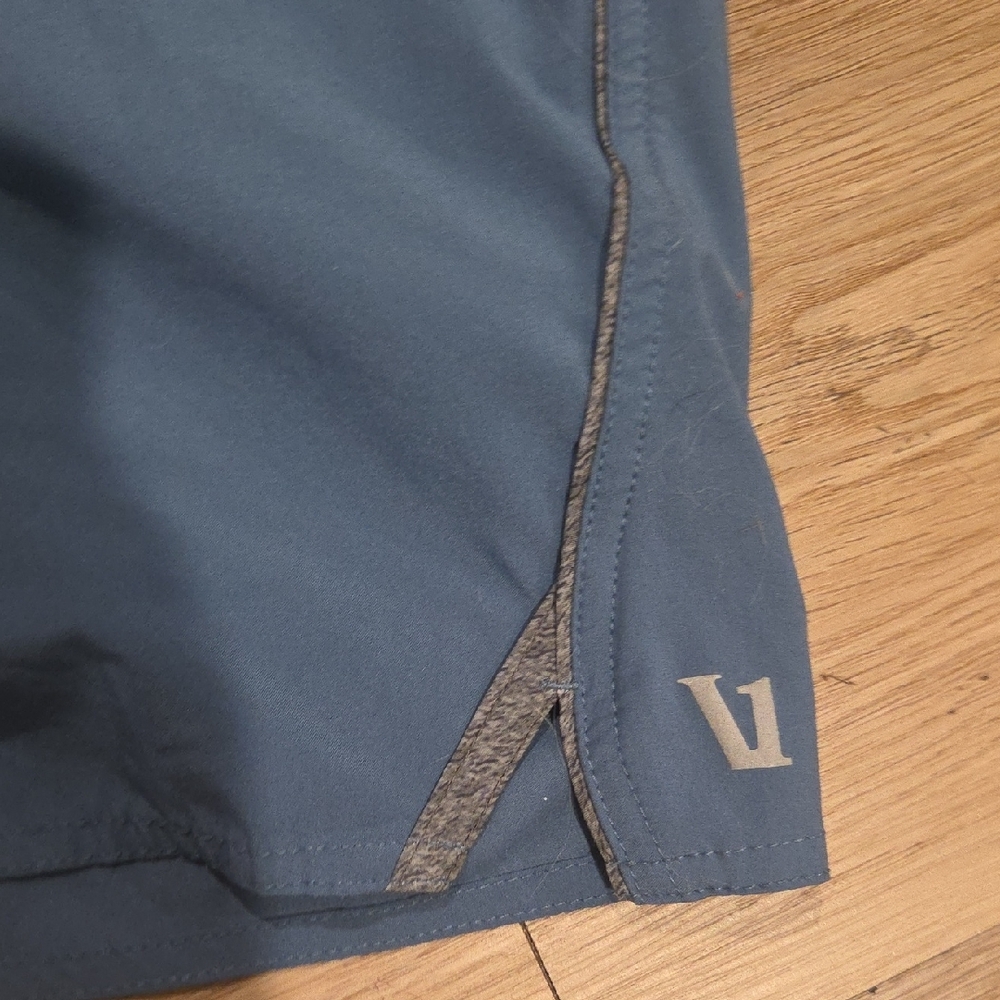Vuori Men's Slate Blue Athletic Shorts - Picture 2 of 8